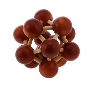Lot de 3 à 6 jouets d'intelligence en bois Kong Ming Lock, jeu de casse-tête à emporter-6 pièces - Neuf
