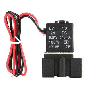 &Eacute;lectrovanne &eacute;lectrique en plastique 2 voies 1/4 ""NPT NC normalement ferm&eacute;e DC12V - Neuf