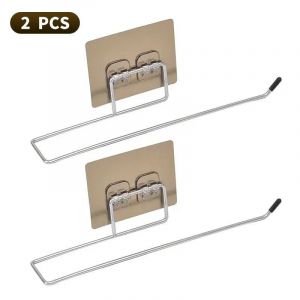 Support De Rangement Pour Papier À Rouler Sans Poinçon,Porte-Serviettes,Lingettes De Cuisine T1,Évaluateurs Domestiques,1 Pièce,2 Pièces.2pcs G436b. - Neuf