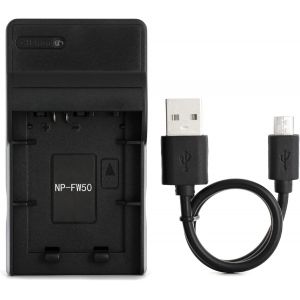 NP-FW50 USB Chargeur pour Sony Alpha 6000,5000,5100,ILCE-6000,ILCE-7,NEX-5T,NEX-6,NEX-5R,NEX-7,NEX-5,NEX-3N,NEX-3,NEX-C3,SLT-A37 Caméra et Plus - Neuf