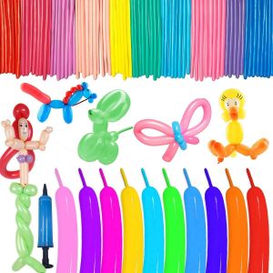 CAUC-100 Pi&egrave;ces Ballons de Mod&eacute;lisation,Ballons Magiques, Ballon Modeler Latex,Multicolores Long Ballon,DIY Magiques Latex Sculpter,pour Anniversaires, Party, C&eacute;r&eacute;monie de Mariage, F&ecirc;te (100) - Neuf