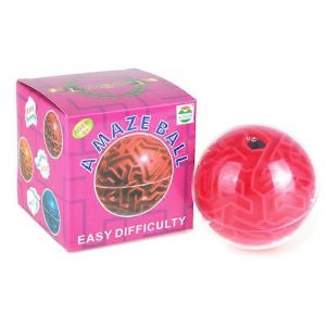 Jeu De Puzzle Magique Labyrinthe 3d Avec Boule Roulante Pour L'apprentissage Du Cerveau Des Enfants-Rose - Neuf