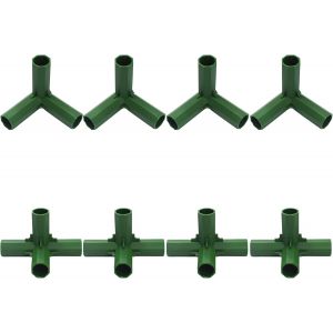 Ulteronixshop-Lot de 8 raccords de tuyau en PVC pour serre - 16 mm - Neuf