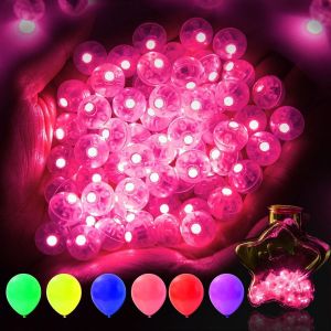 Kal-Lot De 80 Lumières Led Pour Ballons - Lumière De Ballon - Violet - Mini Led - Pour Fête D'anniversaire, Mariage, Halloween, Noël - Neuf