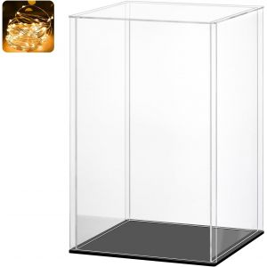Vitrine Acryliquevitrine Exposition Transparentvitrine Figurinevitrine Pour Collectionvitrine Voiture Miniature Pour Figurinesjouetsobjets De Collectionnoir (10x10x10 Cm) - Neuf