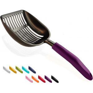 Shiliu-Pelle À Litière Pour Chat, Tamis En Alliage D'aluminium Plaqué Antiadhésif, Trottinette En Métal Durable, Pelle Profonde, Lo[ - Neuf