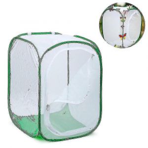 Grande grande cage d'habitat des papillons Terrarium pliable escamotable,filet anti-insectes et à papillons pour soulever des inserts - Neuf
