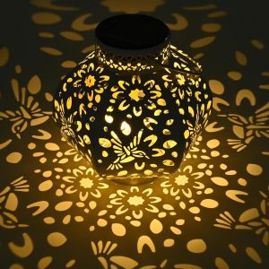 Lanterne Solaire Exterieur Jardin, Lampe Solaire Exterieur Decorative, Suspendre/ Poser, Imperméable Ip44, Pour Balcon, Jardin (Colibri) - Neuf