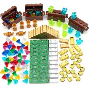 ERYI-Trésor Pirate Jeux De Construction, Oceanique De Jouets Avec Diamants, Cristaux, L'Argent, Pierres Précieuses, Cadeau Pour Enfants 3 4 5 6 Et Jusqu'À Ans Garçons Et Filles - Neuf