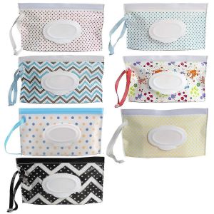 Paquet De 7 Récipients De Lingettes Humides Rechargeables Portables,Sachet De Lingettes Humides Portables Réutilisables,Récipient Distributeur De Lingettes,Porte-Lingettes Humides De Voyage Pour Bé - Neuf