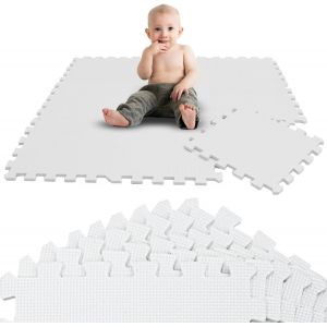 9 Pi&egrave;ces Tapis De Sol B&eacute;b&eacute; D&egrave;s Le Premier Mois - 30x30 Cm Dalles En Mousse Eva - Surface De Jeu Douce Pour L'&eacute;veil - Carr&eacute;s Puzzle Antid&eacute;rapants - Rev&ecirc;tement Pour La Chambre Des Petits - Neuf