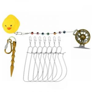 1 Ensemble De Boucle De Serrure De P&ecirc;che Verrouillage &Agrave; Un Doigt &Eacute;viter L'enchev&ecirc;trement Accessoires De Ceinture De Verrouillage De Poisson Professionnel Stringer Pour La P&ecirc;che-Golden S - Neuf