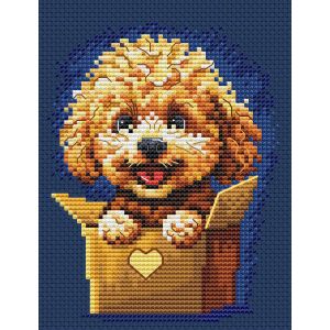 Kit Point De Croix Compt&eacute; Collection D`Art "Surprise Pour Toi" 10x13 Cm - Neuf