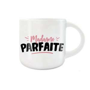 MUG C&Eacute;RAMIQUE MADAME PARFAITE 40CL BLANC - Neuf