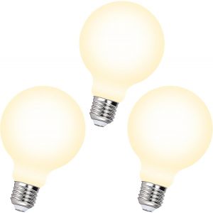 Lampes Grosse Ampoules Globe Filament Led 8w 870lm Dimmable Ronde G95 Culot Edison E27 Compatible Variateur Blanc Chaud 3000k Pour Lampe Suspension Applique Lampadaire 3 Pack De - Neuf