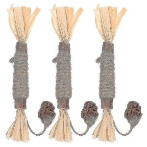 Lot De 3 Baguettes De Massage Pour Chat Silvervine - Jouets De Soins Dentaires Amusants Pour Des Dents Saines Et Un Soulagement Du Stress Pour Les Chatons Et Les Chats - Neuf