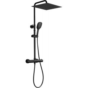 Colonne de Douche Chromé Ensemble de douche en acier inoxydable avec pommeau de douche en ABS 20 x 20 cm - Neuf
