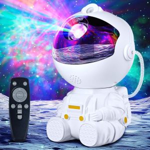 Astronaute Projecteur Ciel Etoile Galaxie Veilleuse Enfant Chambre Galaxy 8 N&eacute;buleuse 2 &Eacute;toile 2 Minuteries Luminosit&eacute; Et Vitesse R&eacute;glable T&eacute;l&eacute;commande Intelligente Rotative &Agrave; 360&deg; Pour F&ecirc;te - Neuf