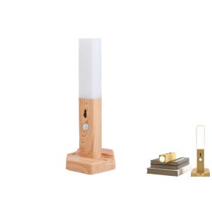 Veilleuse LED rechargeable &agrave; d&eacute;tecteur de mouvement avec base magn&eacute;tique pour usage domestique - Neuf