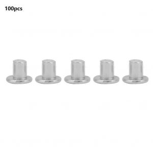 100pcs M2.5 * 3 / 4 / 5mm Rivets en aluminium à tête plate Rivets solides fraisés (M2.5 * 3) - Neuf
