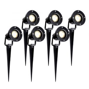6x Spot De Jardin Led Spot Ext&eacute;rieur Led Blanc Chaud Ip65 Lumi&egrave;re De Jardin 4w Gu10 Pr&eacute; Pour Ext&eacute;rieur Pr&eacute; De Jardin - Neuf