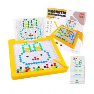 Jouet de dessin magnétique pour enfants, stylo de dessin interactif, perles de conduite, jeu de table, jeu de société, jouet éducatif pour tout-petits - Neuf