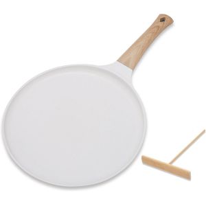 Po&ecirc;le &Agrave; Cr&ecirc;pes 20 Cm Blanc Marron - Neuf