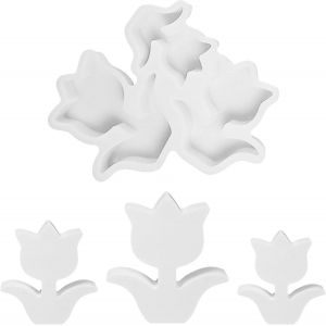 Kalanka-Lot De 3 Moules En Silicone Pour Tulipes - Moule En Silicone - Moule En Silicone - Moule En Silicone - Moule En Silicone - Pour Bougies &Agrave; Faire Soi-M&ecirc;me-Kalanka - Neuf