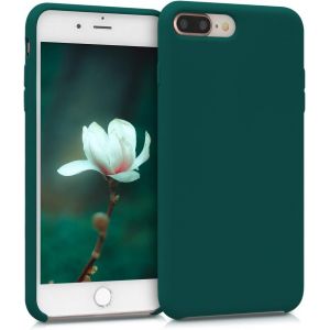 Housse Compatible avec Apple iPhone 7 Plus/iPhone 8 Plus Coque - Housse de t&iquest;&iquest;l&iquest;&iquest;phone Protection Souple en TPU Silicone - Vert Bouteille - Neuf