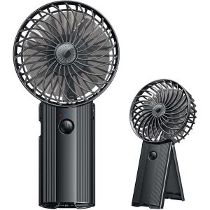 Mini Ventilateur Portable USB Rechargeable: Ventilateur &agrave; Main Portable Silencieux &agrave; 4 Vitesses Portatif Electrique Table Fan Petit Ventilateur Manuel de Poche pour les Maison Bureau Camping Voyage - Neuf