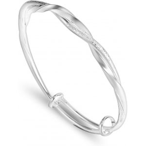 Eryi-Bracelet Plaqué Argent, Bracelet Infini, Bracelet Réglable, Bracelet À Breloques Pour Femme En Argent, Größenverstellbar, Acier Inoxydable - Neuf