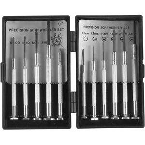 KAL-Ensemble De Mini Tournevis Mécaniques 11 Pièces Ensemble De Mini Tournevis Tournevis De Réparation De Lunettes Ensemble D'Outils D'Horloger Petite Vis - Neuf