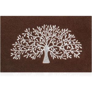 Eryi-Paillasson Amusant Pour Porte D'entrée, Entrée Extérieure, Arbre De Vie, Tapis De Bienvenue, Décoration D'entrée De Ferme, Tapis De Cuisine, Tapis D'extérieur Pour Hom Eentry Caffee - Neuf