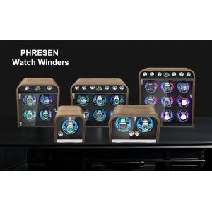 Remontoir De Montre Automatique ; Pour 1 Montre ; Moteur Silencieux ; 4 Modes De Rotation ; &Eacute;clairage Led Int&eacute;gr&eacute; - Neuf