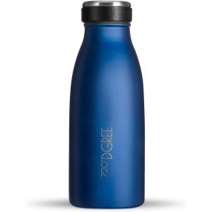 Gourde Acier Inoxydable ""Milkybottle"" - 350ml, Bleu | Bouteille Isotherme D'eau | Revêtement Durable Parfaite Pour Enfants, Sport, L'ecole | Isolée Qualité Supérieure - Neuf