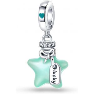 Eryi-Femmes Charms 925 Charms En Argent Sterling Avec Des Perles De Fleurs,Compatible Avec Les Charms Européens Pour Les Femmes Filles Bracelets Pandora - Neuf