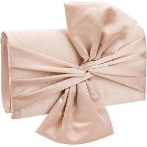 Pochette de soir&eacute;e avec noeud pour femme-Enveloppe-Avec cha&icirc;ne amovible-&Eacute;l&eacute;gant sac &agrave; main pour cocktail,f&ecirc;te de mariage - Neuf