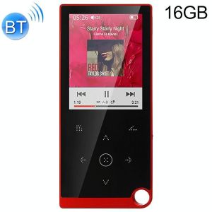 Lecteur MP4 Bluetooth Écran Tactile 2.4 Pouces 16GB Audio Vidéo Haute Qualité Rouge YONIS - Neuf