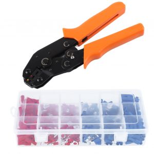 1 pince a sertir a cliquet pour cables et fils, 450 connecteurs de bornes electriques - Neuf