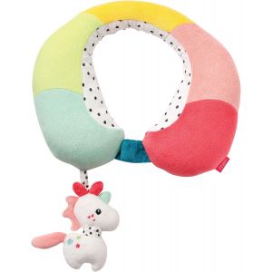 Eryi-Licorne Coussin Pour Le Cou - Appui-Tête Ergonomique Avec Un Animal Hochet Licorne - Pour La Voiture, La Poussette & Le Siège D'enfant - Pour Bébés & Jeunes Enfants À Partir De 6+ Mois - Neuf