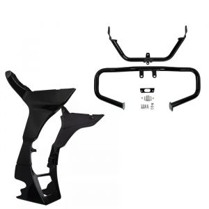 D&eacute;flecteurs D'air Pour Harley Road Glide 17-23 + Crash Bars - Neuf