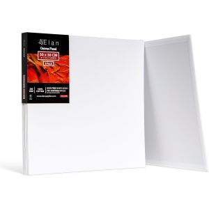 Panneau de Toile 30x30, 100% Coton 8-Pack de Canvas Toile Peinture, Toile &iquest;&iquest; Peindre, Panneau Toile Peinture, Tableau Peinture, Tableau Toile a Peindre Coton, Tableau a Peindre, Carton Entoil&iquest;&iquest; - Neuf