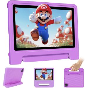 CHECARZHN--NO1-Tablette Pour Enfants, Android 14, Wifi/Bluetooth, Double Caméra, Kids Space, 10.1 Pouces Hd, Octa-Core, 8 Go Ram + 64 Go Rom (Extension Tf 1 To), Contrôle Parental, 6000 Mah (Violet) - Neuf