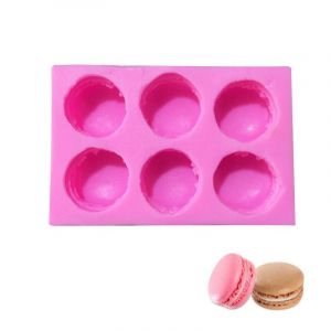 Moule En Forme De Macaron Rose Pour La Fabrication De Moules En Silicone Pour La Décoration De Gâteaux, De Pâtisseries, De Fondants, De Chocolats, De Bonbons, De Boules De Savon, De Bain Rose - Neuf
