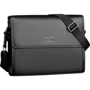 sac Sacoche bandoulière homme cuir Porte-documents Sac d'affaires -Noir - Neuf