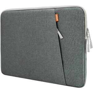 Housse Ordinateur Portable Pour 13-14 Pouces Macbook Air/Pro (M4/M3/M2/M1) 2021-2025, 13-13,6 Pouces Notebook, Étanche Antichoc Pochette Sacoche Avec Poche (Gris) - Neuf