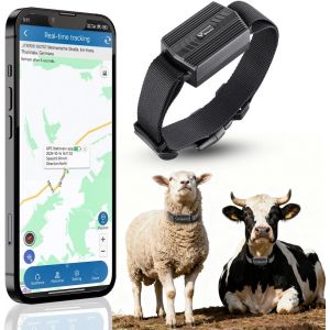 MEVRONISSHOP-Traceur GPS 4G pour Bovins et Ovins &iquest; Collier GPS Animal TK935, Suivi en Temps R&eacute;el, Batterie 3000 mAh, G&eacute;orep&eacute;rage, Historique 180 Jours, &Eacute;tanche IP66 &iquest; Gestion d&iquest;Exploitation &Eacute;levage - Neuf