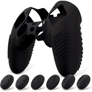 Shiba-Playvital Coque Protection Pour Ps5 Edge Manette,Housse Silicone Avec 6 Capuchon Joystick Pour Ps5 Edge Controller Cover Ski[1 - Neuf