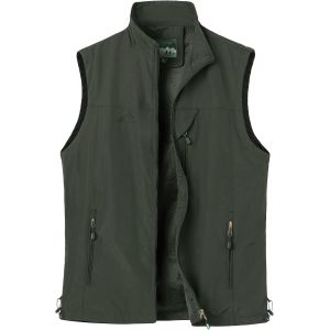 Cauc-Homme Gilet De P&ecirc;che Veste De Sport &Agrave; S&eacute;chage Rapide Manteau De Plein Air L&eacute;g&egrave;re Respirant Veste Sans Manches Loisirs Chasse Camping Gilet De Photographie - Neuf