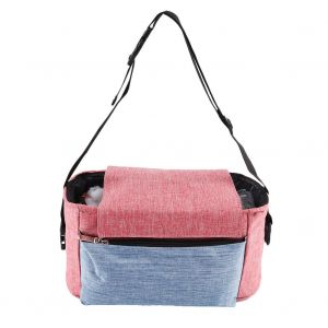 Sac De Rangement Pour Poussette, Organiseur Pour Couches, Jouets, Mouchoirs, Biberons (Rouge Et Bleu) - Neuf